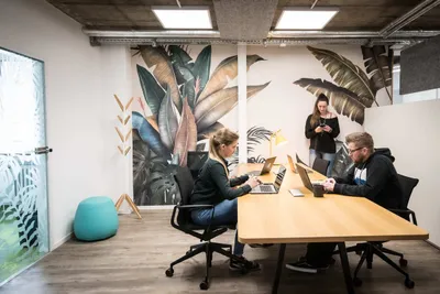 Coworkingbereich im Coworking Space Rivvers im Bochum-Bermuda3eck.