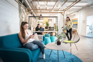 Eingangsbereich im Coworking Space Rivvers Bochum-Bermuda3eck