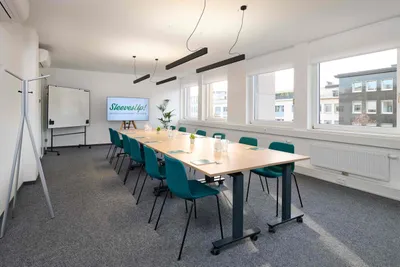 Meetingraum im Coworking Space Rivvers in Mannheim Innenstadt