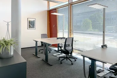 Flexibles Büro im Coworking Space Rivvers in Rüsselsheim.