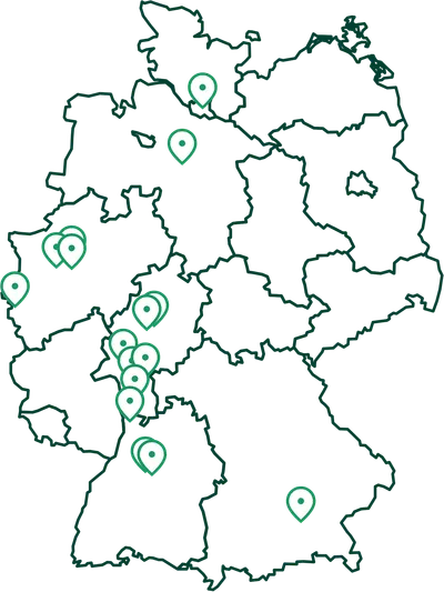 Rivvers Standorte in Deutschland